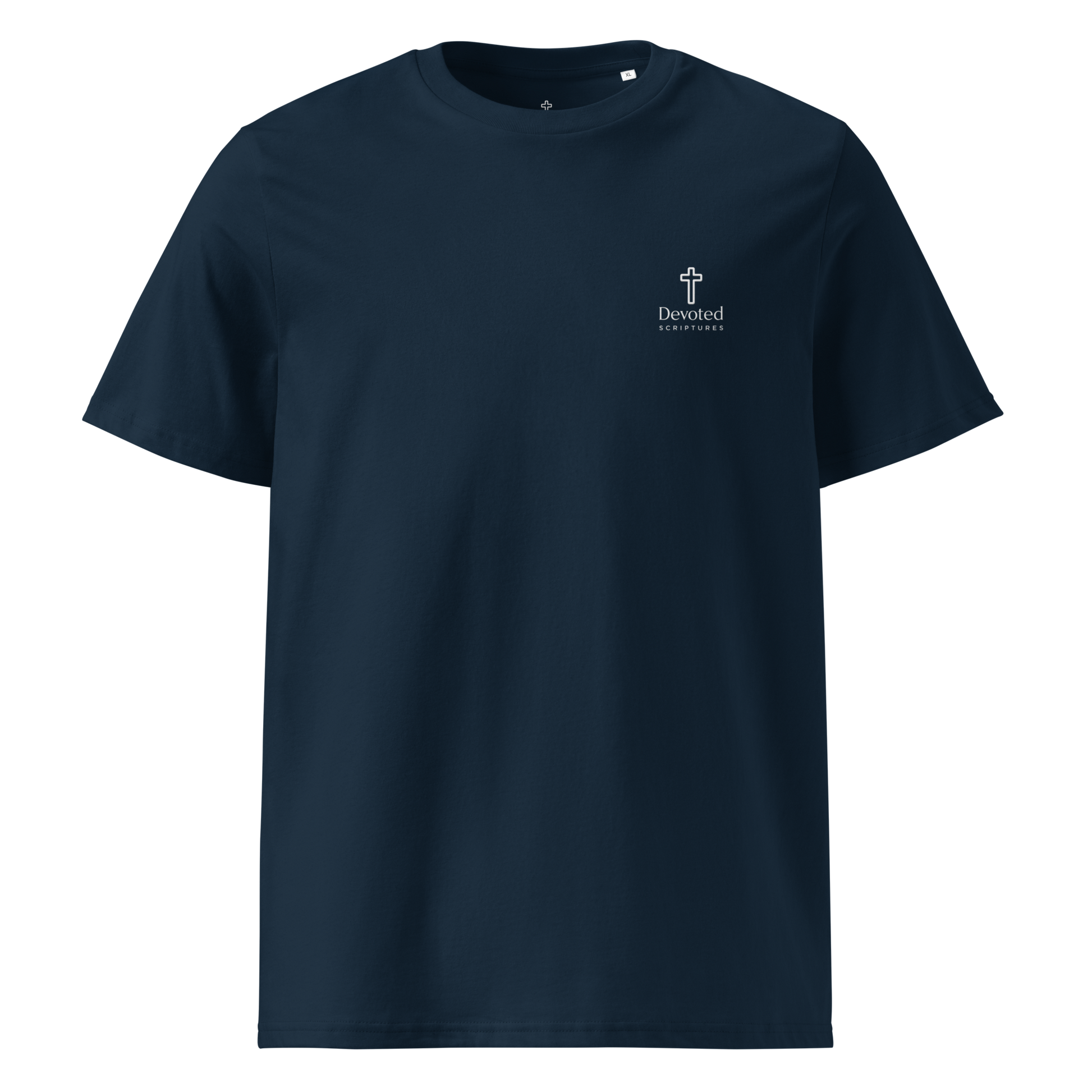 Devoted Scriptures Isaiah 40:31 T-Shirt in Navy Black with Soar Like Eagles Graphic