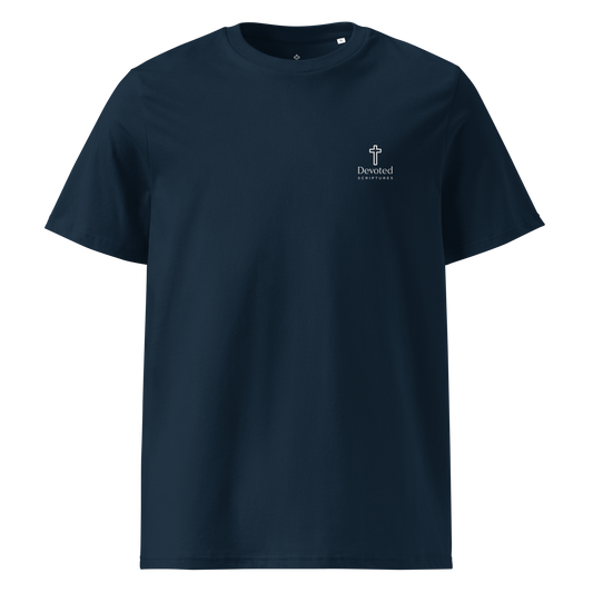 Devoted Scriptures Isaiah 40:31 T-Shirt in Navy Black with Soar Like Eagles Graphic