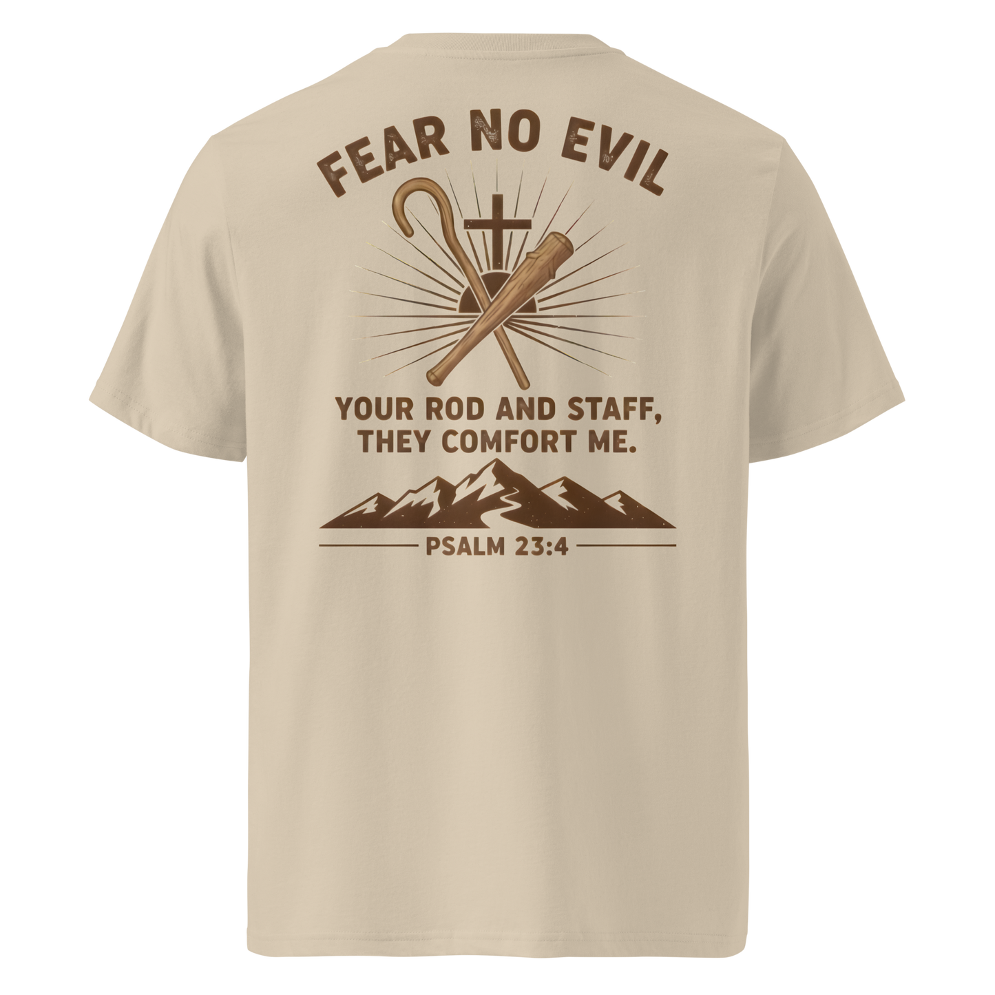 Devoted Scriptures Unisex Organic Cotton T-Shirt STTU169 in Desert Dust color