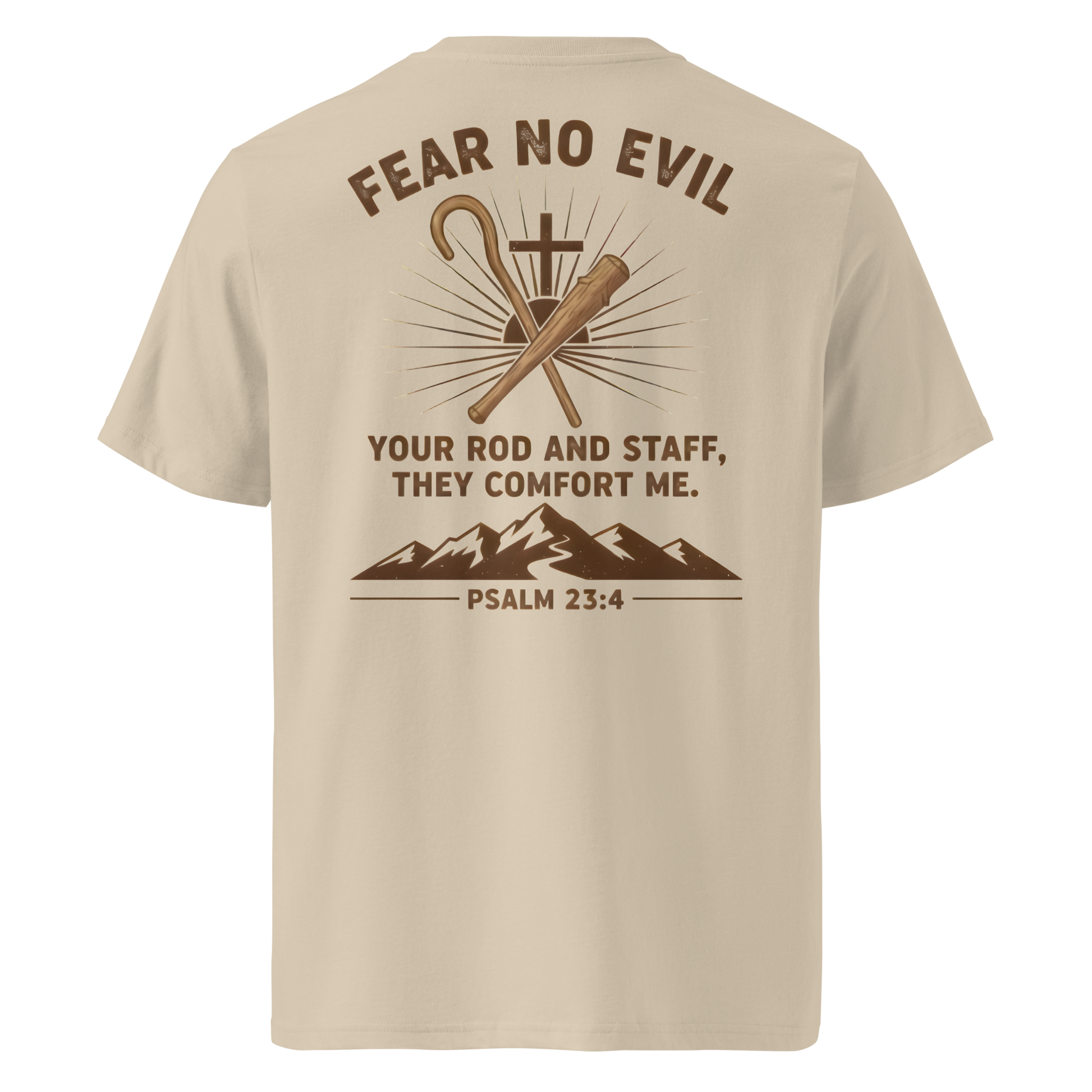 Devoted Scriptures Unisex Organic Cotton T-Shirt STTU169 in Desert Dust color