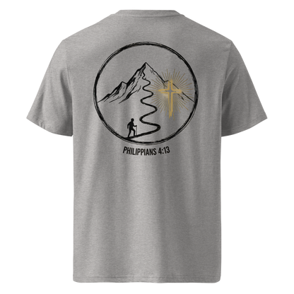 Devoted Scriptures Philippians 4:13 T-Shirt in Heather Grey - Stanley Stella STTU169