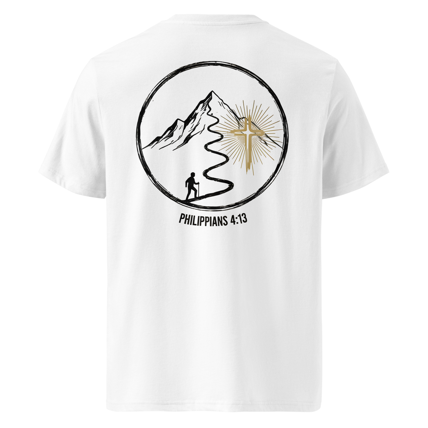 Devoted Scriptures Philippians 4:13 T-Shirt in White - Stanley Stella STTU169